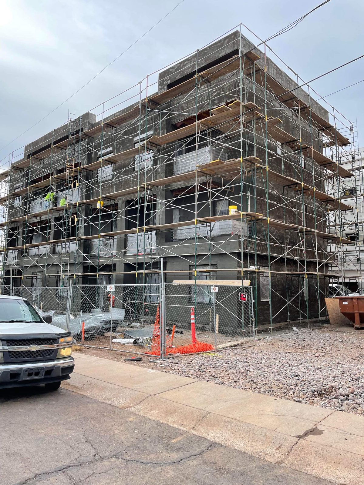 CCS scaffolding system on 5-story commercial build — Phoenix Arizona